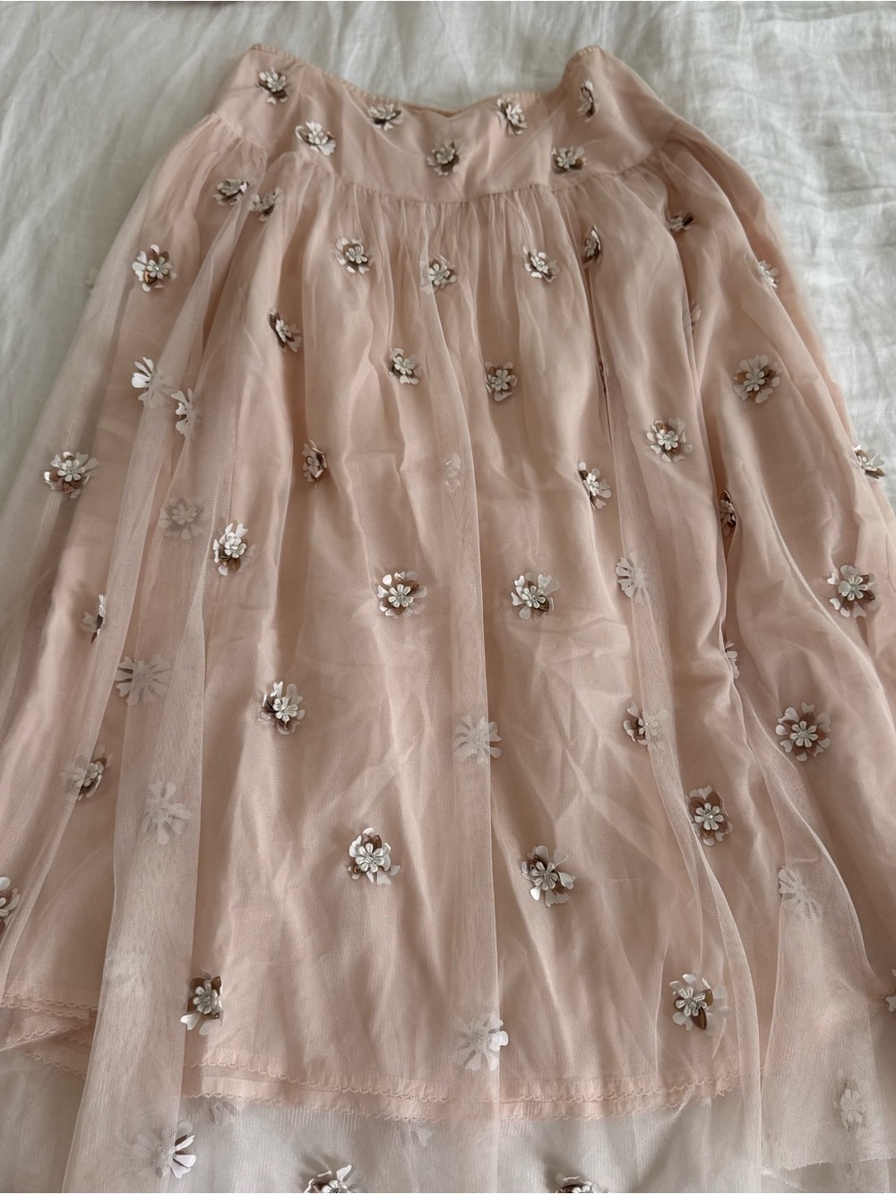 EUC Anthropologie Tulle Maxi Skirt